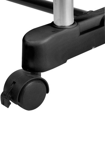 Portable Clothes Rack Hanger Silver/Black Medium