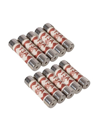 10-Piece Fuse 13A Ceramic Set White 0.4centimeter