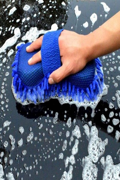 Car Washing Gloves Microfiber Soft Cleaning Towel Automative Chenille Sponge