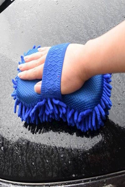Car Washing Gloves Microfiber Soft Cleaning Towel Automative Chenille Sponge