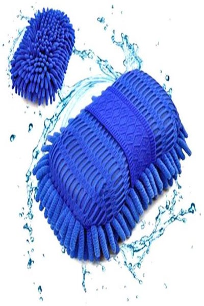 Car Washing Gloves Microfiber Soft Cleaning Towel Automative Chenille Sponge