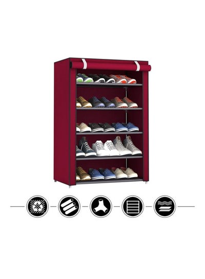 Five-Layered Shoe Rack Multicolour 60x30x90cm