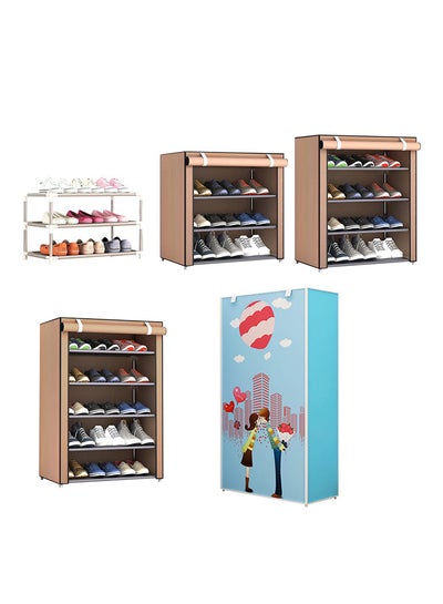 Shoe Rack Organizer Brown