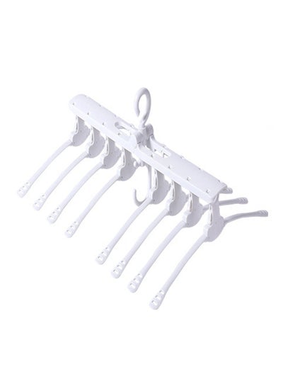 Multilayer Folding Clothes Hanger White 53 x 43centimeter