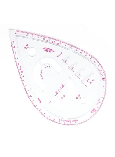 7-Piece Multi-Function Sewing Dress Ruler Set Multicolour