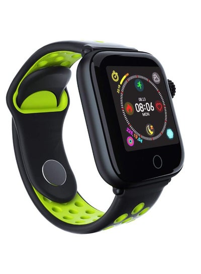 150 mAh Bluetooth Waterproof Smart Watch With Heart Rate Monitor For Samsung Galaxy A10 Black/Green