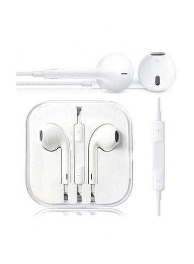 In-Ear Wired Headphones With Mic White