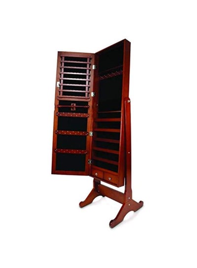 Mirrored Jewellery Cabinet Brown