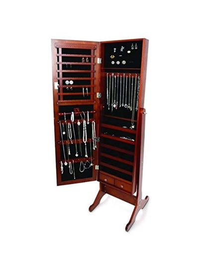Mirrored Jewellery Cabinet Brown