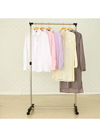 Single Column Clothes Hanger Black