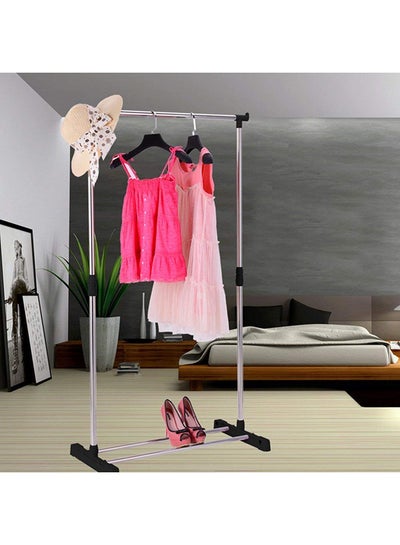 Single Column Clothes Hanger Black