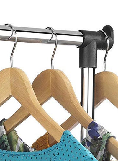 Single Column Clothes Hanger Black