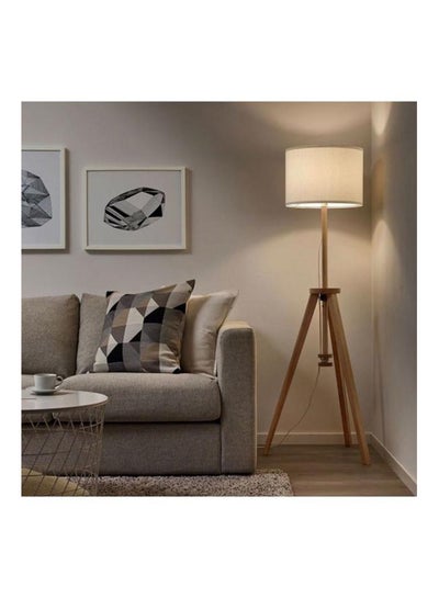Lauters Standing Floor Lamp White/Beige