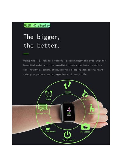 Fitness Tracker Smartwatch Black