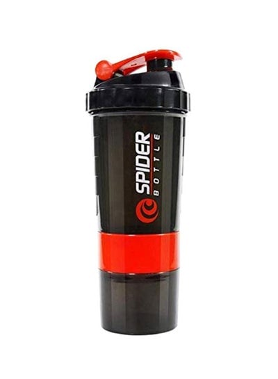 Protein Shaker Water Bottle Black/Red
