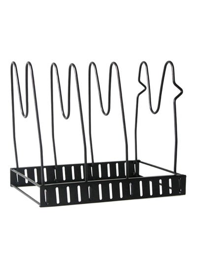 8-Tier Pot Rack Organizer Storage black 20x29.5x26centimeter