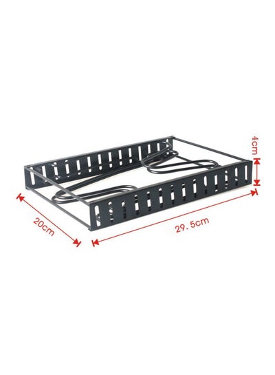 8-Tier Pot Rack Organizer Storage black 20x29.5x26centimeter
