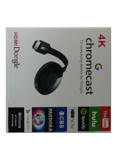 Chrome Cast 4K TV Streaming Device Black