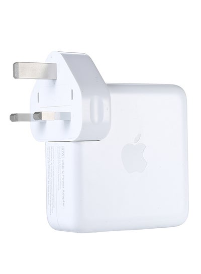 محول طاقة USB-C بقدرة 61 وات متوافق مع جهاز MacBook Pro مقاس 13 بوصة من Apple باللون الأبيض