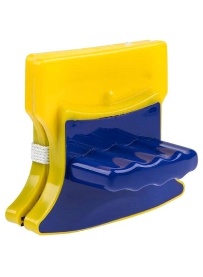 Double Sided Magnetic Window Cleaner Brush Blue/Yellow