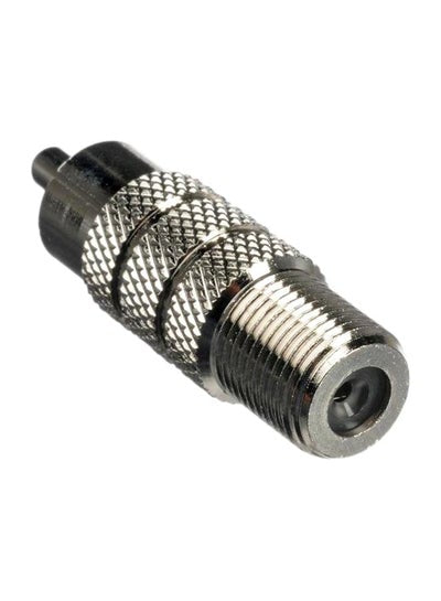 RCA Plug To F Jack Video Adapter Silver