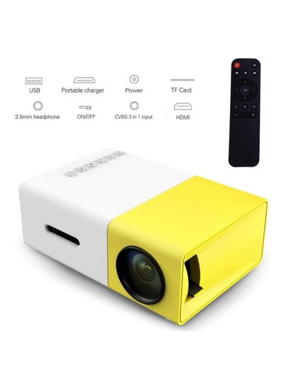 جهاز عرض LED محمول YG-300 أصفر/أبيض