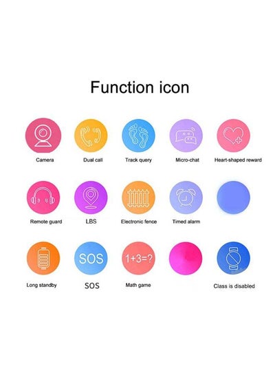 Intelligent Kids Watch Q12B Smartwatch Phone Watch for Android IOS 2G SIM Card Pink