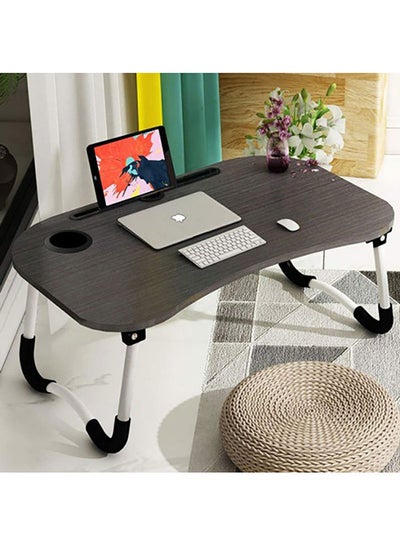Foldable Laptop Table Dark Brown