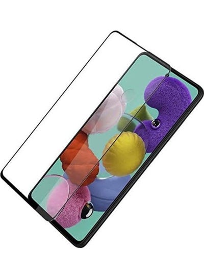 9D Tempered Glass For Samsung Galaxy A71 Full Glue Screen Protector Black