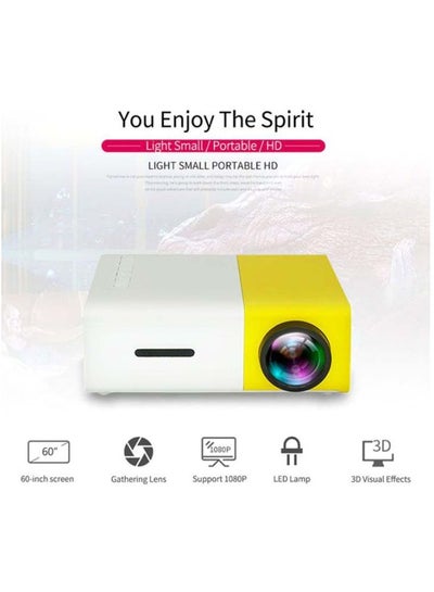 Mini Portable LED Projector OS3936Y-UK Yellow/White