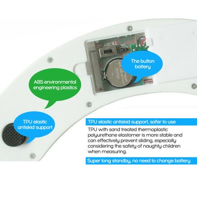 180KG Four DigitS LCD Display Sector Electric Human Weight Scale