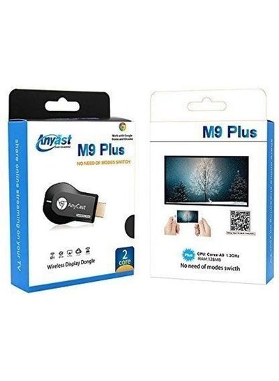جهاز استقبال M9 Plus Miracast Wi-Fi Dongle باللون الأسود