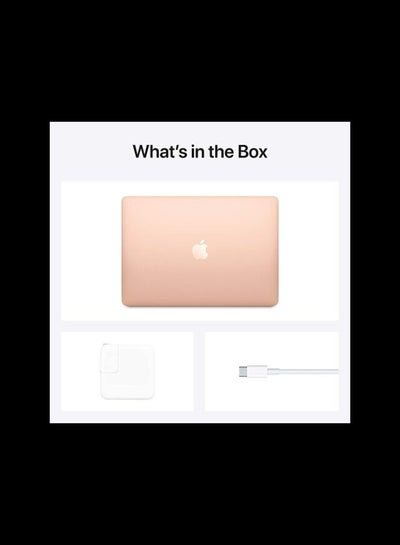 MacBook Air 13" Display, Apple M1 Chip With 8-Core Processor and 7-Core Graphics / 8GB Unified Memory / 256GB SSD / Integrated Graphics / mac OS / English Gold
