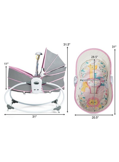 Bassinet 5 In 1 Rocking Chair With Multifunction Bed