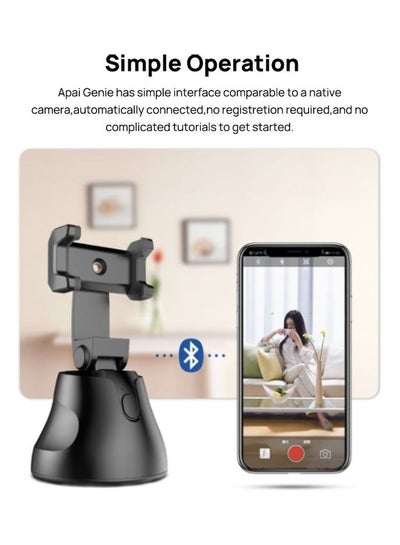 Auto Smart Shooting Selfie Stick 360° black