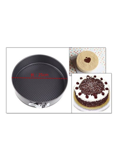 3Pcs/Set Square Round Heart Shape Cake Mold Non Stick Baking Tray with Buckle Bakeware black 27*27*27cm