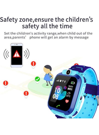 400 mAh Waterproof GPS Tracker Child Kids Smart Watch Blue/Black/Purple