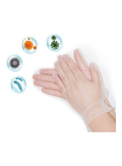 100-Piece High-Quality Disposable Vinyl Hand Gloves Packaging May Vary Large