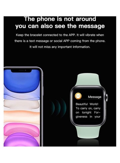 T500 Smart Watch Bluetooth Call Music Player 44Mm For Ios Android Phone Heart (Pink) Pink
