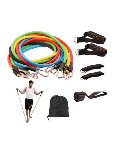 11-Piece Fitness Resistance Band Set