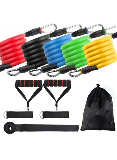 11-Piece Fitness Resistance Band Set
