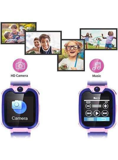 Waterproof Smart Watch For Kids Pink