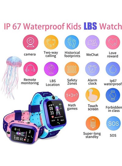 Waterproof Smart Watch For Kids Blue