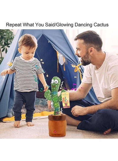 Dancing Cactus Twisting Music Toy Premium Chargable Green Color For 2+ Years Age Group Kids