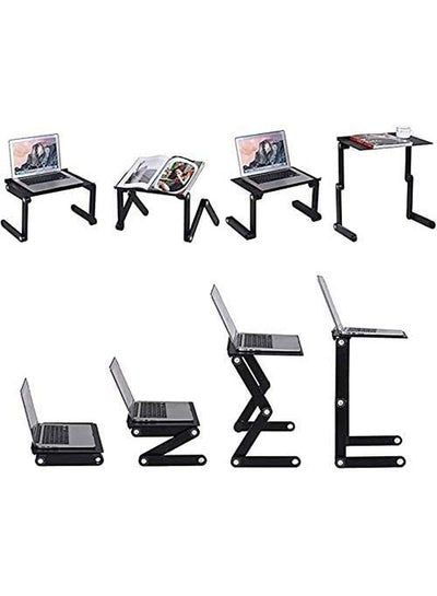 Foldable Laptop Table Stand Black