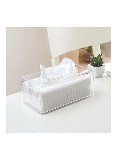 Acrylic Tissue Box Clear 24cm
