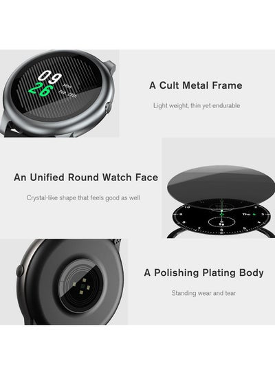 Global Version LS05 Solar Smart Watch Black