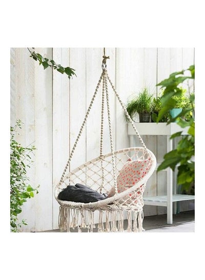 Round Hammock Swing Chair Beige