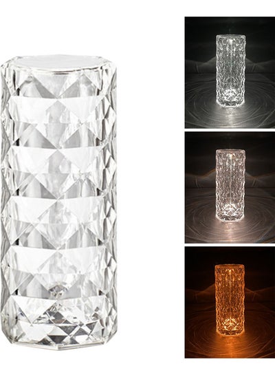 Acrylic Diamond Table Lamp Touching Clear