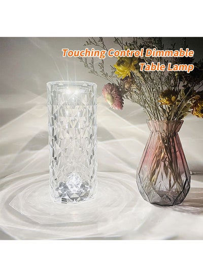 Acrylic Diamond Table Lamp Touching Clear